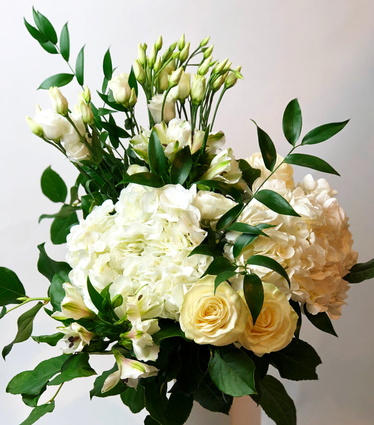 Bouquet de fleurs blanches