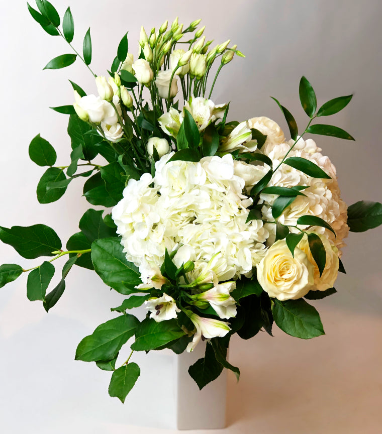 Bouquet de fleurs blanches