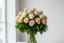 delivery 18 pastel roses in montreal
