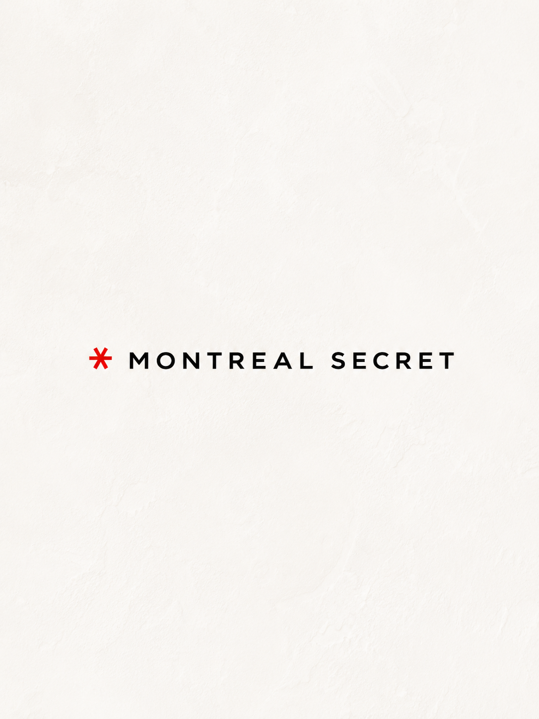 Montreal Secret logo featured on the Pourquoi Pas Fleurs press and media page